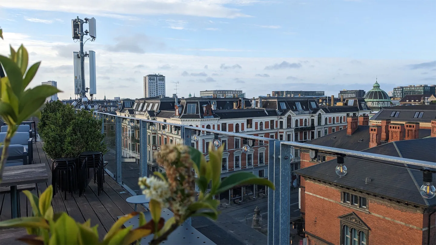 View from the top of Hotel Danmark